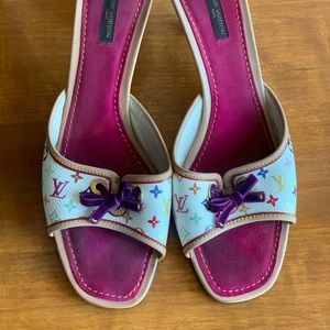 Louis Vuitton Monogram Open Toe Mule